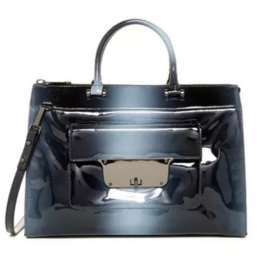 MILLY Ombré Patent Leather Tote Bag